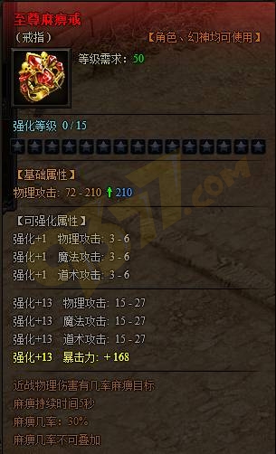 尊贵麻痹戒